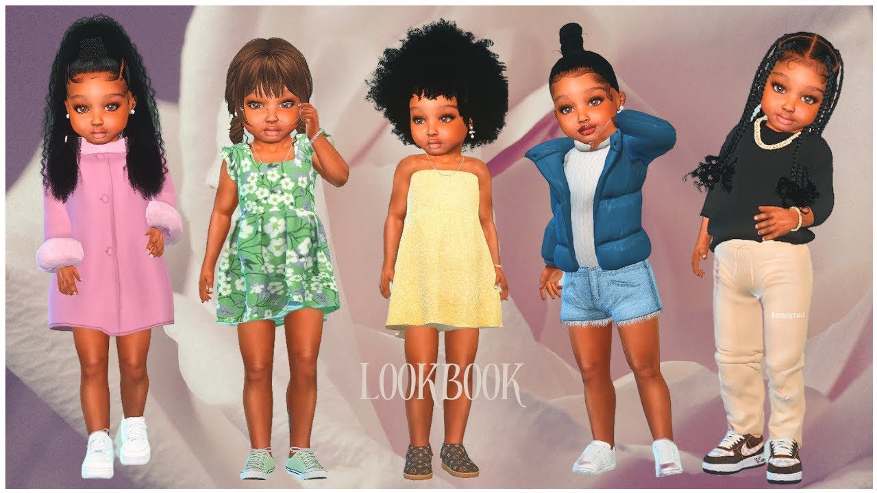Toddler Lookbook Cc Links Sims 4 Youtube