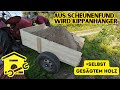 Hydraulischen Kippanhänger aus Resten bauen