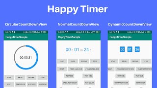 HappyTimer - An Android CountDown timer Ui library