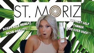 ST. MORIZ self tanning mousse! Does the low price mean low quality??