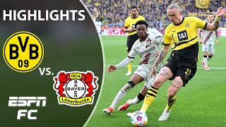 🚨 THE STREAK CONTINUES 🚨 Borussia Dortmund vs. Bayer Leverkusen | Bundesliga Highlights | ESPN FC