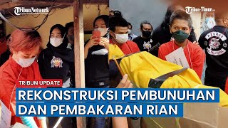 Rekonstruksi Pembunuhan dan Pembakaran Jasad Rian di Makassar