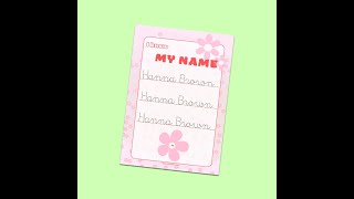 Editable Name Tracing Worksheet
