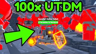 100 UTDM vs SECUTOR ASTRO TOILET.. (Toilet Tower Defense)