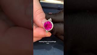 Burmese Vivid Pink Sapphire Ring, 10.03 Carat