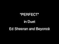 Ed Sheeran - PERFECT  - Duet (with Beyoncé) Best Karaoke Lyrics by Andreas Lund #edsheeran #perfect