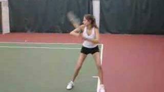 Sarah Tremaine college tennis video