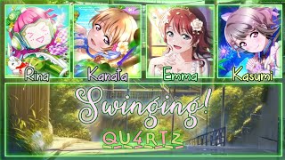 Swinging! - QU4RTZ [FULL ENG/ROM LYRICS + COLOR CODED] | Love Live!