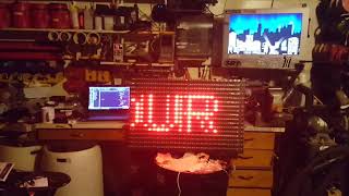 26x17 ws2812 led matrix 442 LEDs on a wemos d1 over wifi