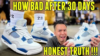 HOW BAD ARE THE JORDAN 4 MILITARY BLUE ??!!! WEAR TEST WEARING FOR 30 DAYS STRAI