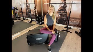 Pia Seeberg bruker Technogym App for å få max ut av sin Technogym Bench