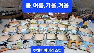 3월6일♡봉봉이네화분#수제공방분#오늘은  봄.여름.가을.겨울입니다🤗5만이상택배무료