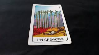 ไพ่ยิบชี ไพ่10ดาบ(Ten of Swords)และความหมาย