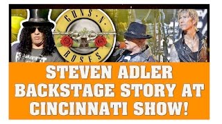Backstage Story of Steven Adler at Guns N' Roses Reunion Concert