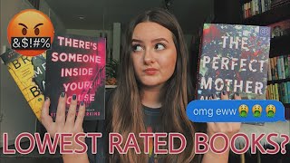 READING THE LOWEST RATED BOOKS ON MY TBR | hidden gems or total flops?? reading vlog