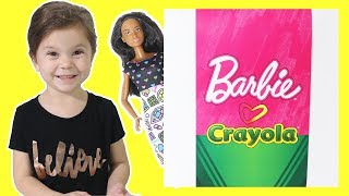 Barbie Crayola Surprise Box Unboxing