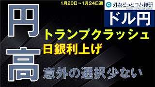 週刊為替レポートハロンズ・ダイジェスト（ドル/円）-1月20日～1月24日週