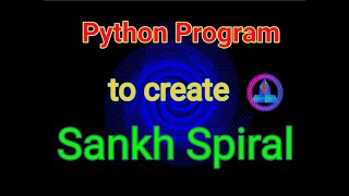 Python Program to Draw Sankh Spiral Helix Pattern in Python turtle | python | Turtle