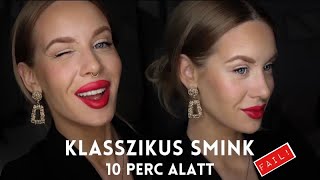 TELJES SMINK 10 PERC ALATT | ÍGY VÁLASSZ PIROS RÚZST! #41