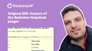 Original EML feature of the Redmine Helpdesk plugin