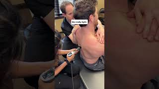 How to get rid of knot by the shoulder blade with Shockwave Therapy