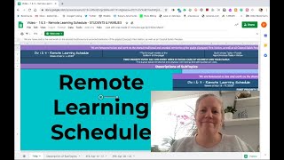 Remote Learning Schedule Tutorial