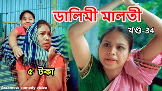 Dalimi Maloti 5 toka খণ্ড-৩৪ | Assamese funny video | assamese comedy video