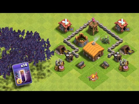 Bat Army vs Every Town Hall Clash of Clans