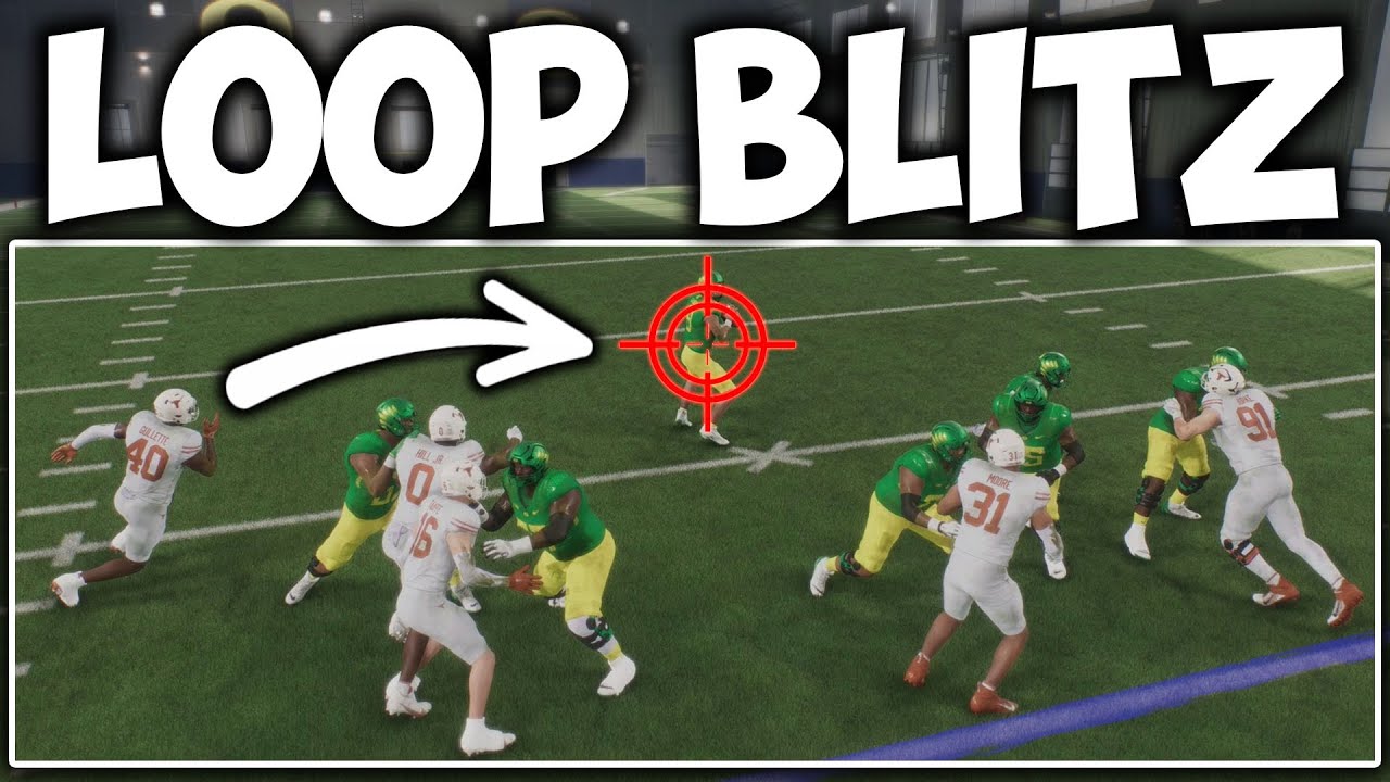 Ncaa 25 Loop Blitz Cant Be Blocked In College Football 25 Youtube