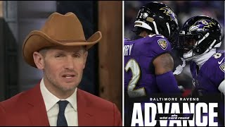 Dan Orlovsky reacts to Lamar \u0026 Henry lead Ravens run over rival Steelers 28-14 in AFC playoffs