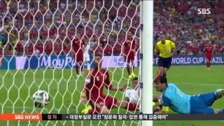 [월드컵] 무적함대 탈락 '대이변'...칠레 16강 진출 (모닝와이드|2014.6.19)