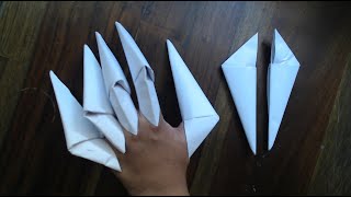 How to make paper claws #Wolverine