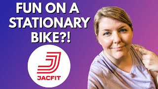 Stationary Bike Video Game? JACFIT demo & review | Video Games for Weight Loss
