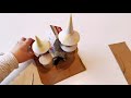 diy mini castle craft idea toilet roll tube craft air dry clay tutorial