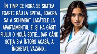 În timp ce nora se simțea foarte rău la spital, soacra sa a schimbat lacătele la apartamentul ei...