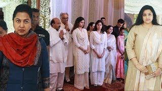 Actress Sridevi's Family Prayer Meet At Chennai Photos | Janhvi Kapoor | Kushi | Boney Kapoor