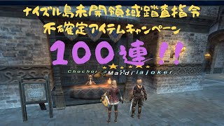 【FF11】不確定アイテム、100連！【ナイズル島未開領域踏査指令、不確定アイテムキャンペーン】