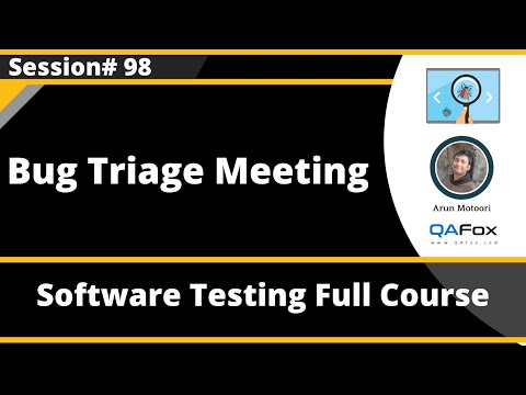 Bug Triage Meeting (Software Testing – Session 98)