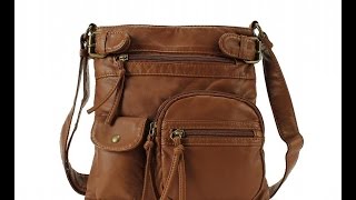 Scarleton Washed Multi Pocket Crossbody Bag H1693