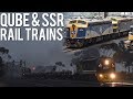 EMD Bulldogs on maintenance trains! (SSR 9191 & QUBE 7014) | S312, B75, S313, B80