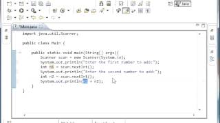 Java Programming Tutorial - 7 - Making A Simple Calculator