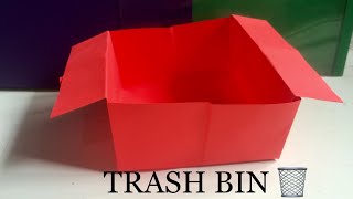 How to make Trash Bin  paper