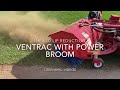 VENTRAC with power-broom on a baseball field