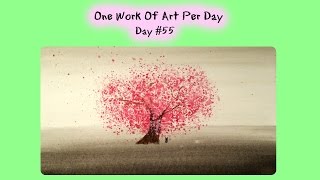 Day #55 | Cherry Blossom Tree | One Work Of Art Per Day | Berenice