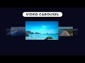 3D Video Carousel Slider using Materialize CSS