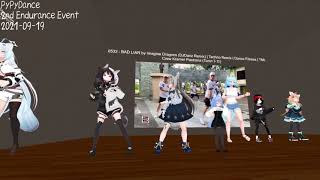 VRChat #PyPyDance - Short clips from 2nd Endurance event