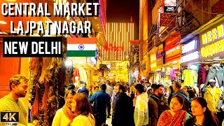 Walking And Exploring- Central Marker Lajpat Nagar New Delhi 2025 India 🇮🇳 4K HDR Walking Tour Video