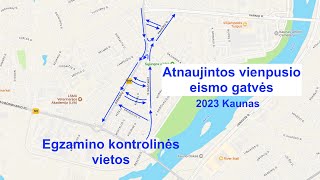 Atnaujintos vienpusio eismo gatvės.