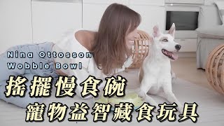 Nina Ottosson 貪吃狗-搖擺慢食碗 【寵物益智藏食玩具】Wobble Bow