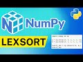 NumPy Lexsort() - Indirect Sort